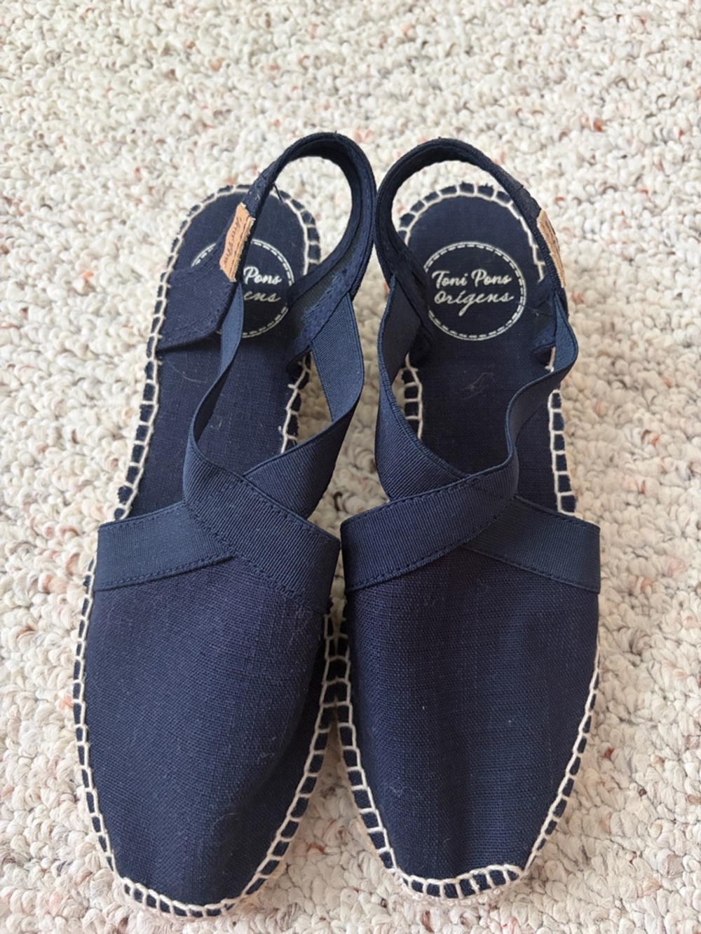 Toni Pons Navy Verona Wedge